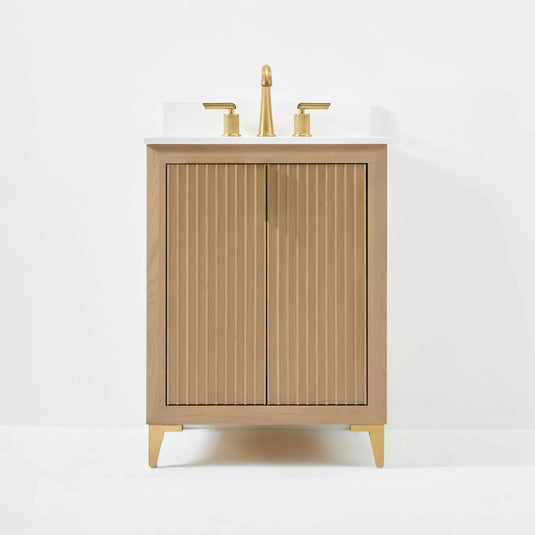 Ancerre 24” Turlington Bathroom Vanity Oak Single Sink VTS-Turlington-24-Oak-WQZ