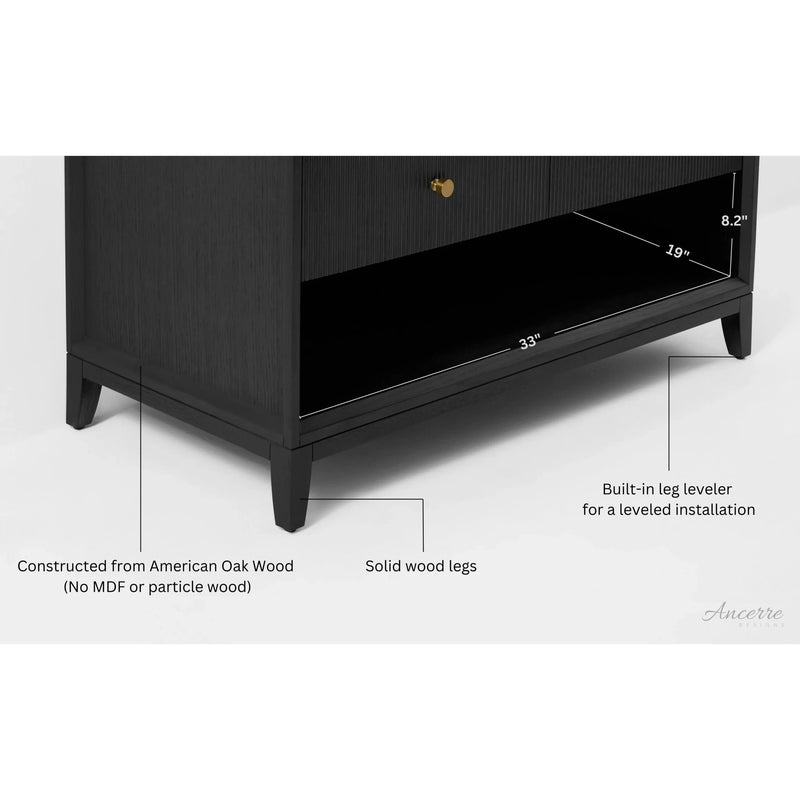 Load image into Gallery viewer, Ancerre 36” Momo Bathroom Vanity Oak Single Sink VTS-Momo-36-Oak-WQZ

