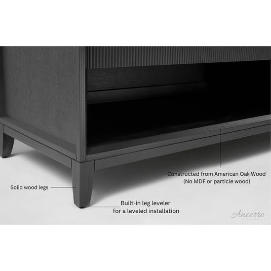 Ancerre 60” Momo Bathroom Vanity Oak Double Sinks VTS-Momo-60-Oak-WQZ