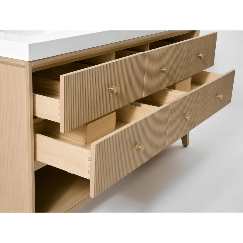 Load image into Gallery viewer, Ancerre 60” Momo Bathroom Vanity Oak Double Sinks VTS-Momo-60-Oak-WQZ
