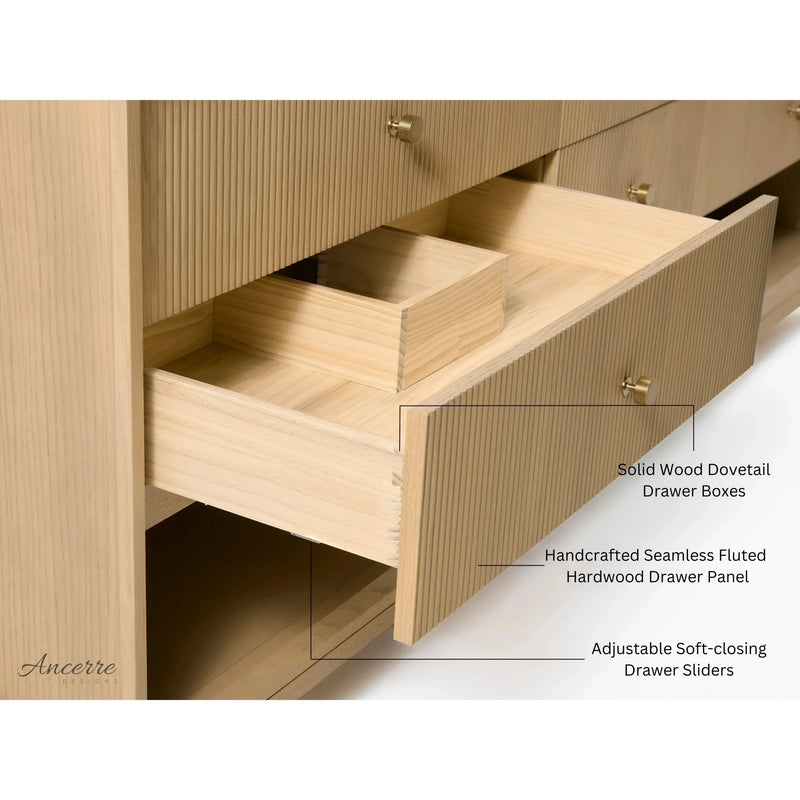 Load image into Gallery viewer, Ancerre 60” Momo Bathroom Vanity Oak Double Sinks VTS-Momo-60-Oak-WQZ
