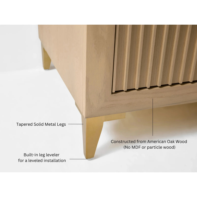 Load image into Gallery viewer, Ancerre 84” Turlington Bathroom Vanity Oak Double Sinks VTS-Turlington-84-Oak-WQZ
