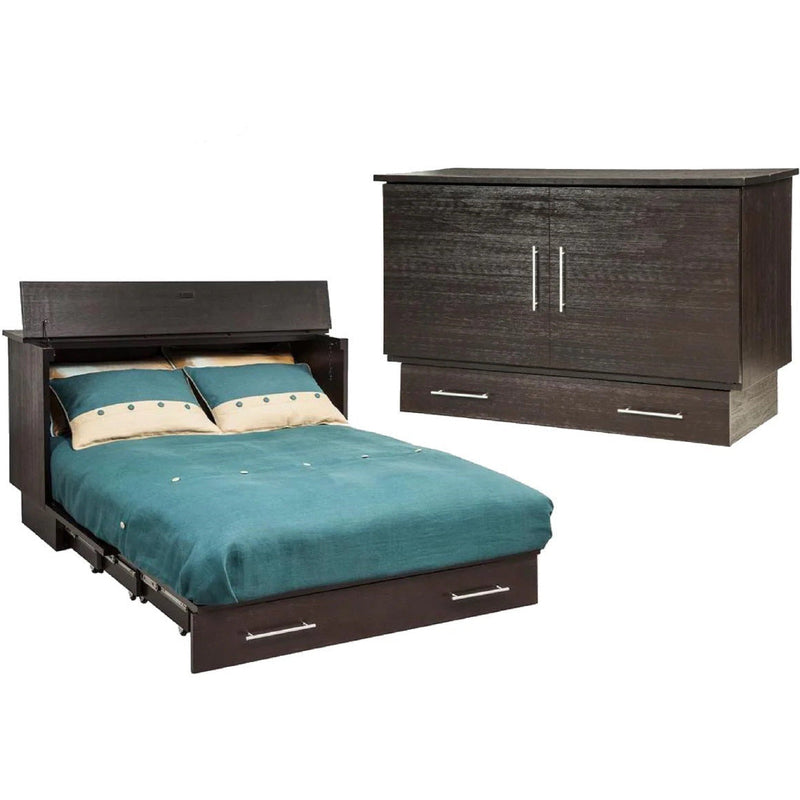 Load image into Gallery viewer, Arason Creden-ZzZ Coffee/Espresso Queen Size Murphy Cabinet Bed 503-20
