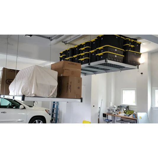 auxx-lift3-x6-storage-lift-platform-400lbs-silver-finish-with-remote-AUXX-1400S-3X6F-SG