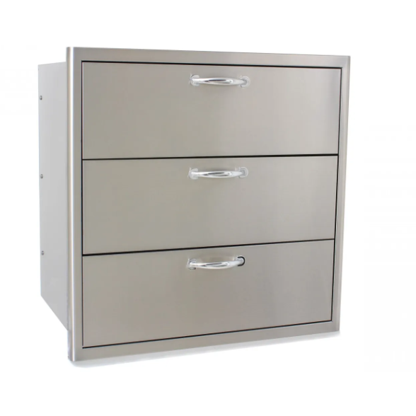 Load image into Gallery viewer, blaze-grill-30-triple-drawer-with-lights-BLZ-30W-3DRW-LT

