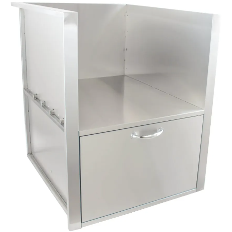 Load image into Gallery viewer, blaze-grill-kamado-sleeve-with-drawer-with-lights-BLZ-KMDO-SLV-LT
