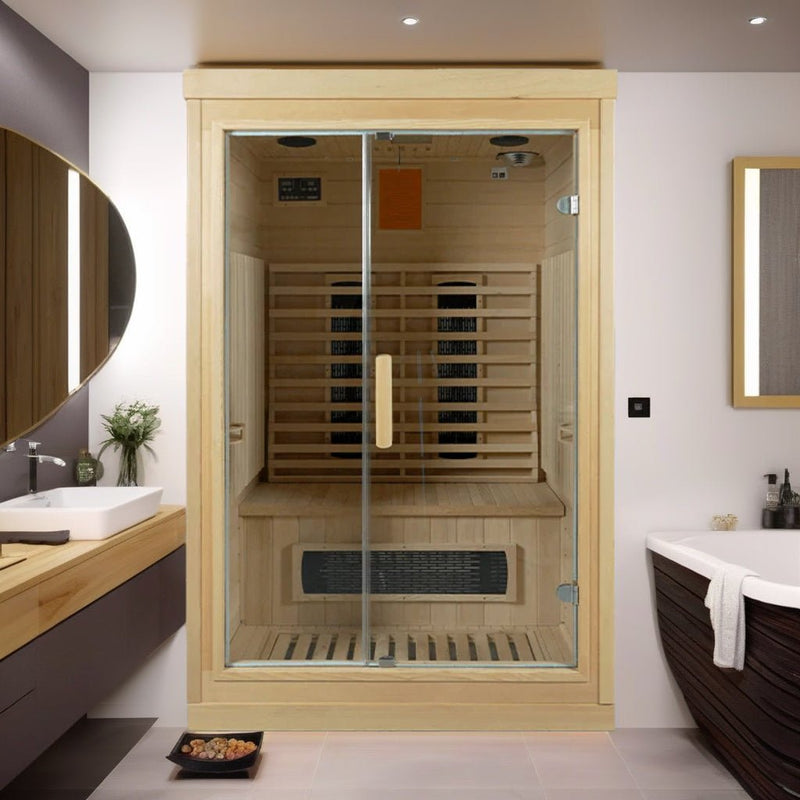 Load image into Gallery viewer, Bliss 2 Sauna – Luxury Wellness Sauna for Two – Cal Sauna – Premium Home Sauna for Couples &amp; Relaxation
