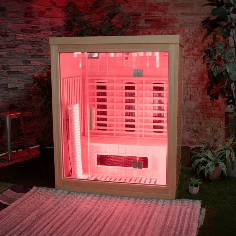 Load image into Gallery viewer, Bliss 3 Sauna – Luxury Wellness Retreat Sauna for Three – Cal Sauna – Premium Home Sauna
