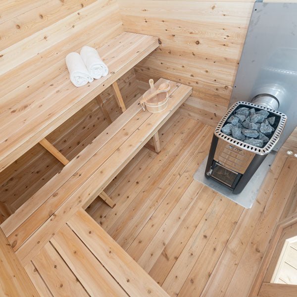 Load image into Gallery viewer, CT Georgian Cabin Sauna – Outdoor 4-Person Sauna with Modern Heating &amp; Luxury Design
