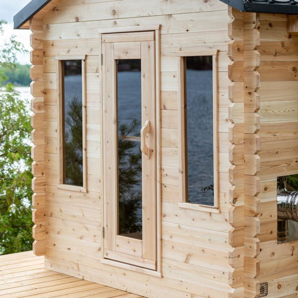 Load image into Gallery viewer, CT Georgian Cabin Sauna – Outdoor 4-Person Sauna with Modern Heating &amp; Luxury Design
