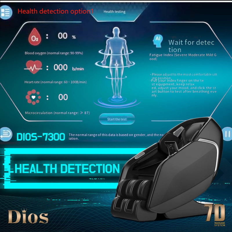 Load image into Gallery viewer, Kahuna Chair Dios-7300 Massage Chair 7D Dual Core Air Roller SL-track with 3D Calf Kneading
