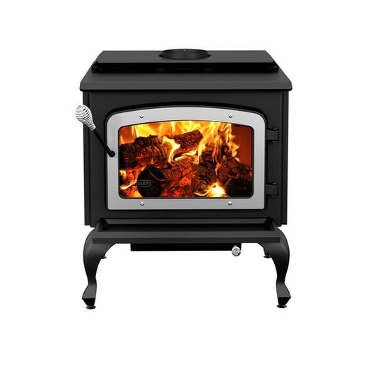 wood-stove-on-legs-brushed-nickel