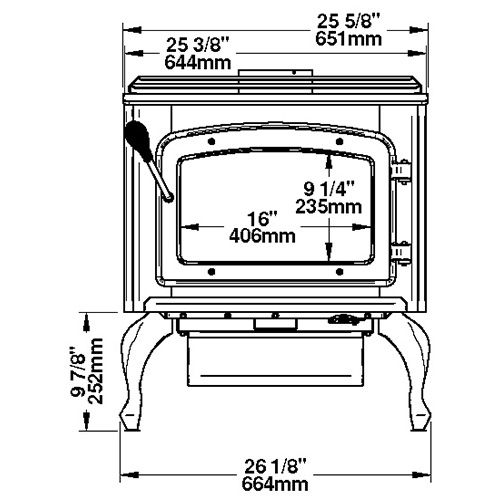 Load image into Gallery viewer, wood-stove-on-legs-brushed-nickel
