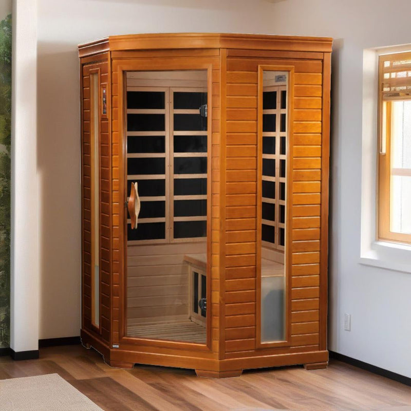 Load image into Gallery viewer, Dynamic Heming Elite 2-Person Corner Ultra Low EMF FAR Infrared Sauna
