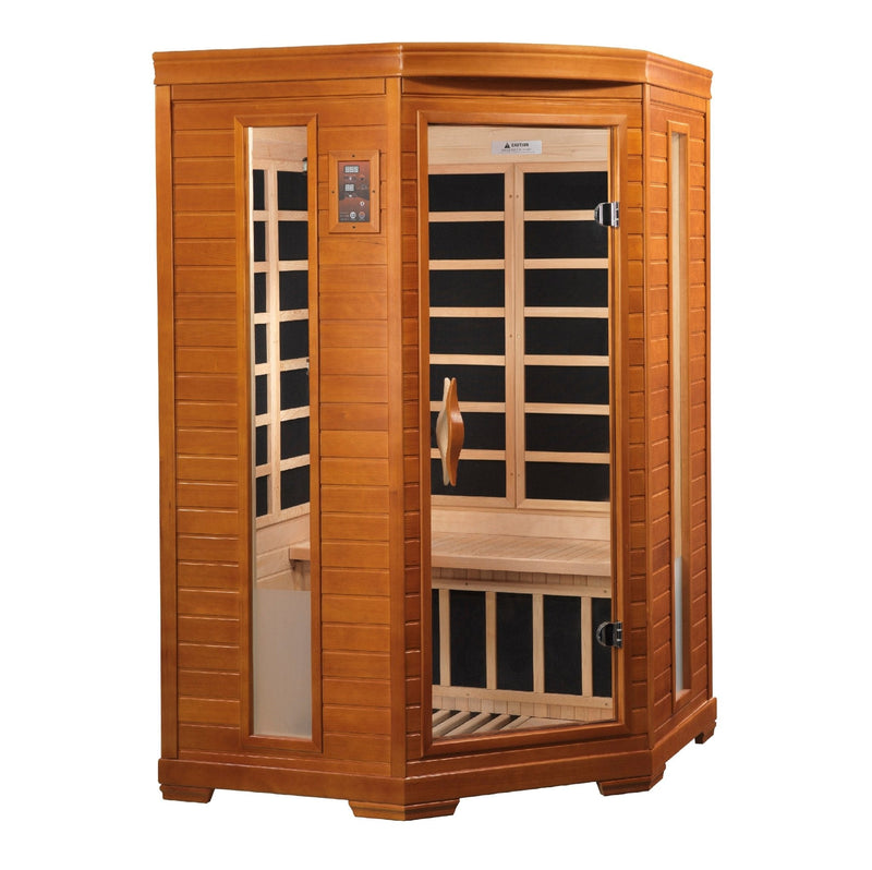 Load image into Gallery viewer, Dynamic Heming Elite 2-Person Corner Ultra Low EMF FAR Infrared Sauna
