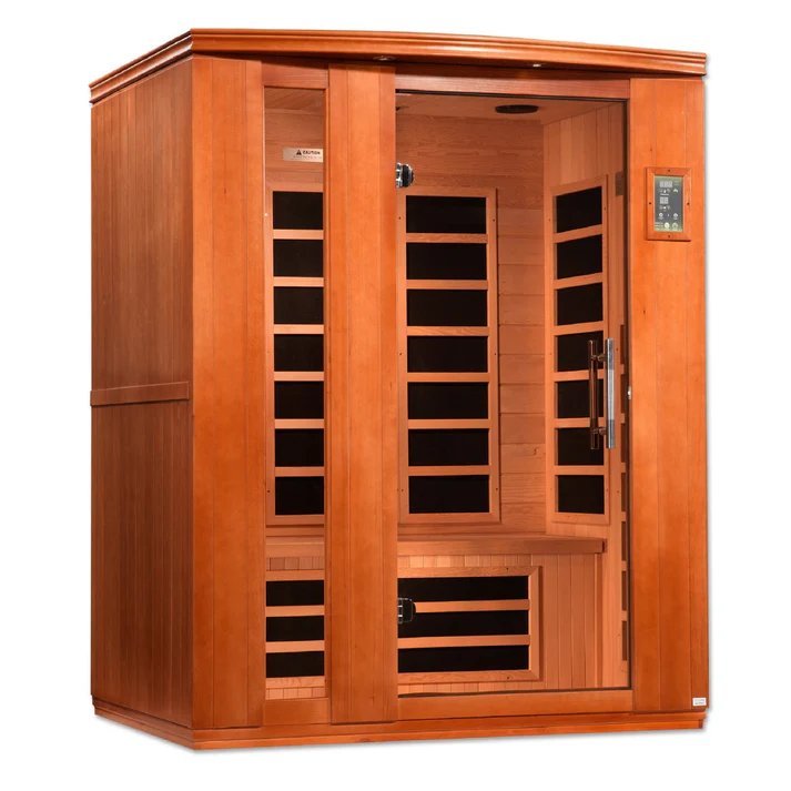 Load image into Gallery viewer, Dynamic Lugano &quot;Elite&quot; 3-Person Ultra Low EMF FAR Infrared Sauna – Canadian Hemlock
