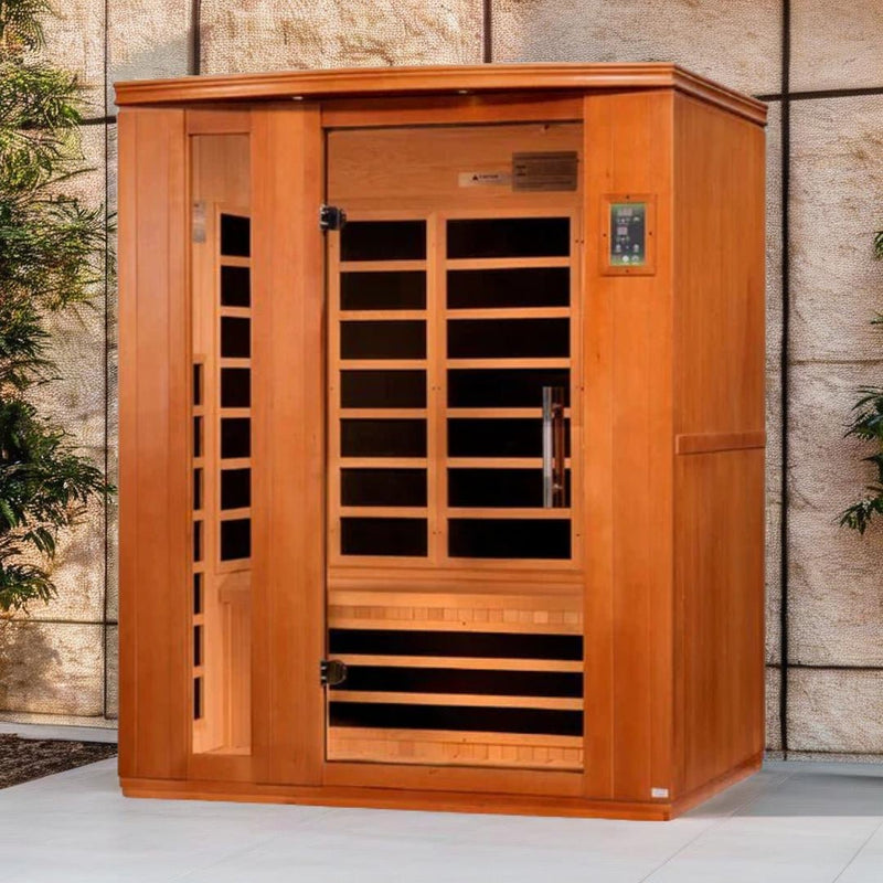 Load image into Gallery viewer, Dynamic Lugano &quot;Elite&quot; 3-Person Ultra Low EMF FAR Infrared Sauna – Canadian Hemlock
