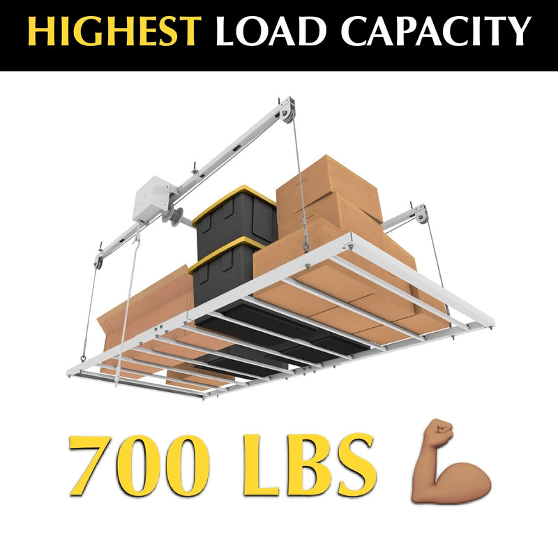 Load image into Gallery viewer, Garage Storage Lift 4′ x 8′ Retractable by E-Z Garage Storage Elegant Home USA
