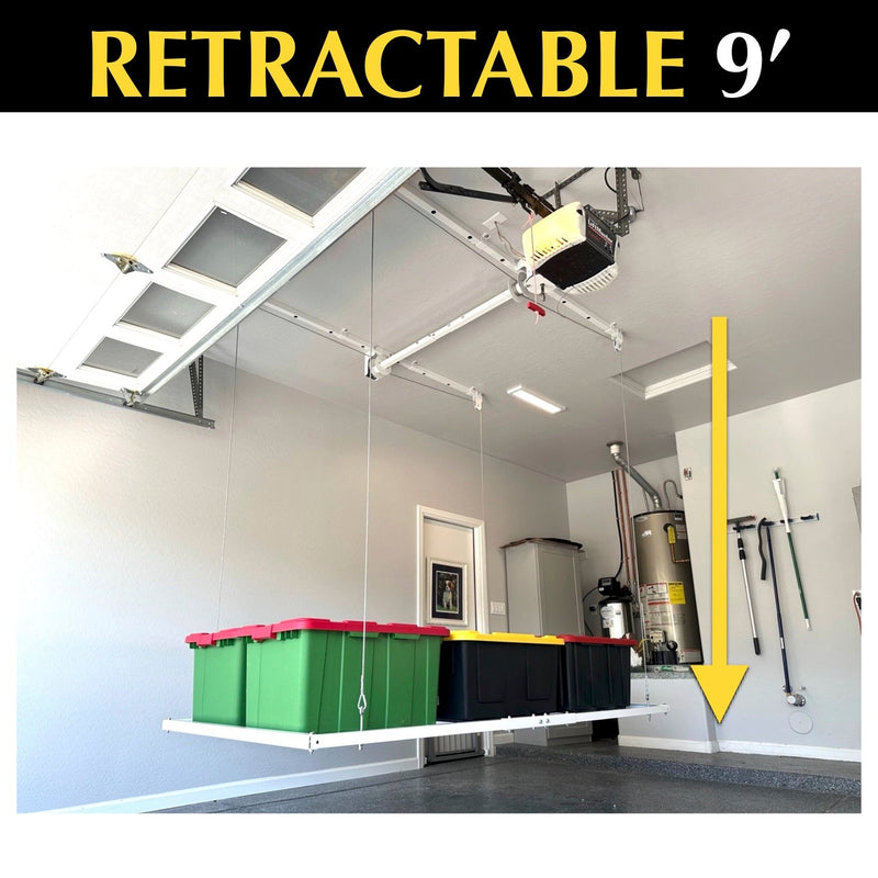 Load image into Gallery viewer, Garage Storage Lift 4′ x 8′ Retractable by E-Z Garage Storage Elegant Home USA
