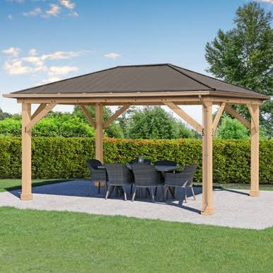 Load image into Gallery viewer, Yardistry Rain Gutter Kit For The 12 x 16 Meridian Gazebo
