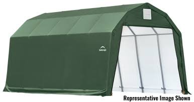 ShelterCoat 12 x 20 ft. Garage Barn Green STD