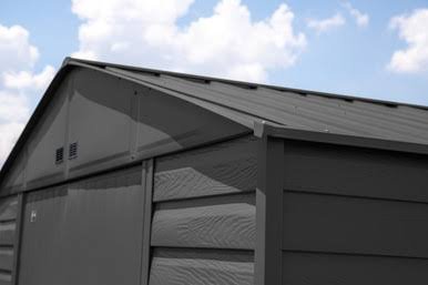 Load image into Gallery viewer, Arrow Select Steel Storage Shed, 10x8, Charcoal

