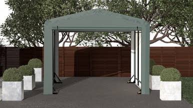 Load image into Gallery viewer, ShelterLogic ShelterTube Wind and Snow-Load Rated Garage, 10x14x8
