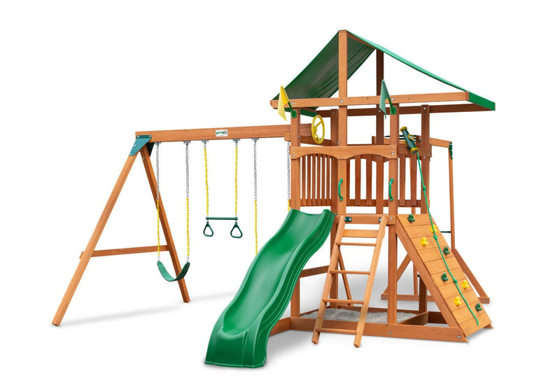 Load image into Gallery viewer, Gorilla Playsets Outing w/ Monkey Bars Swing Set
