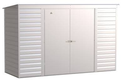 Load image into Gallery viewer, Arrow Select Steel Storage Shed, 10x4, Flute Grey
