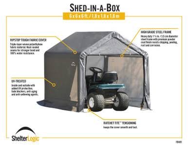 Load image into Gallery viewer, ShelterLogic Shed-in-a-Box 6 x 6x 6 ft Peak Grey
