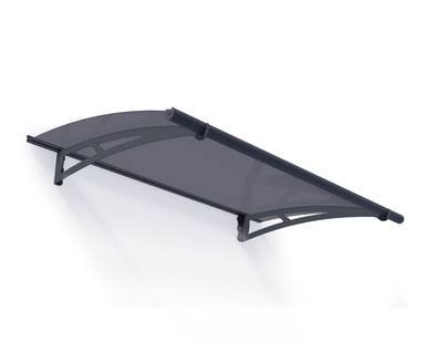 Load image into Gallery viewer, Canopia by Palram Aquila 1500 Door &amp; Window Awning, 5' L x 3' W x 6.5" H - Gray/Solar Gray
