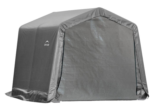 ShelterLogic Shed-in-a-Box 10 x 10 x 8 ft Peak Gray