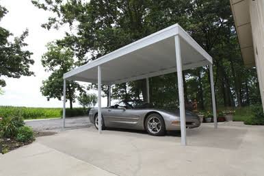 Load image into Gallery viewer, Freestanding Carport/Patio Cover 10 x 20 ft. Eggshell
