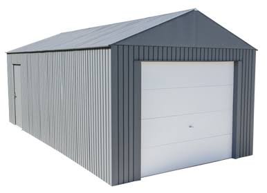 Sojag Everest Garage 12 x 25 ft. in Charcoal