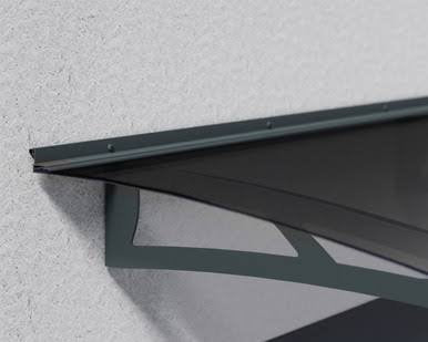 Load image into Gallery viewer, Canopia by Palram Aquila 1500 Door &amp; Window Awning, 5' L x 3' W x 6.5" H - Gray/Solar Gray
