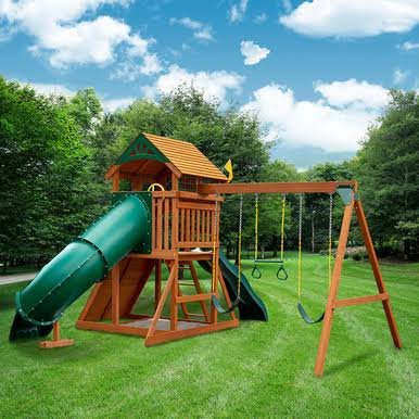 Gorilla Playsets Outing w/ Tube Slide Swing Set