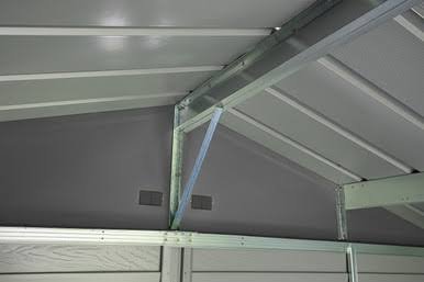 Arrow Select Steel Storage Shed, 10x8, Charcoal