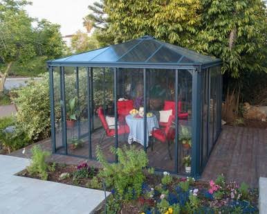 Canopia Ledro Enclosed Gazebo, 10' X 10', Gray/Bronze