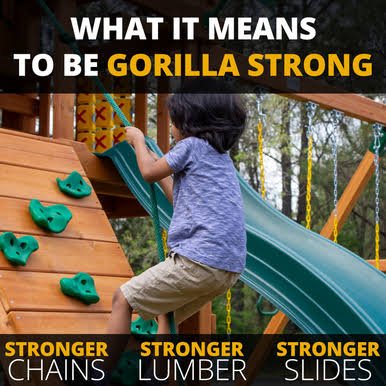 Load image into Gallery viewer, Gorilla Playsets Outing w/ Monkey Bars Swing Set
