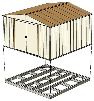 Load image into Gallery viewer, Base Kit - 4 x 7 and 6 x 5 ft. Sheds
