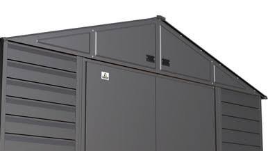 Load image into Gallery viewer, Arrow Select Steel Storage Shed, 10x14, Charcoal
