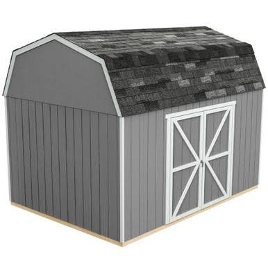 Handy Home DIY Braymore 10 ft. x 14 ft. Wooden Storage Shed with Flooring Included