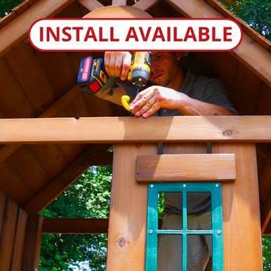 Load image into Gallery viewer, Swing-N-Slide Knightsbridge Deluxe Wood Complete Play Set

