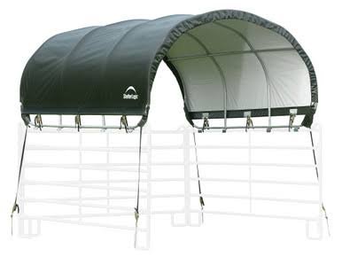 Load image into Gallery viewer, Shelterlogic Corral Shelter Livestock Shade 10 x 10 ft. Powder Coated Green
