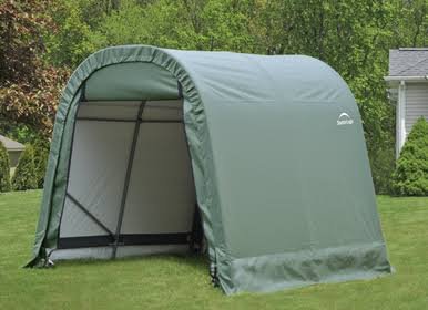 Load image into Gallery viewer, ShelterCoat 8 x 8 ft. Wind and Snow Rated Garage Round Green STD
