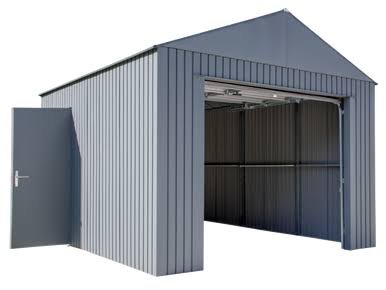 Load image into Gallery viewer, Sojag Everest Garage 12 x 15 ft. in Charcoal
