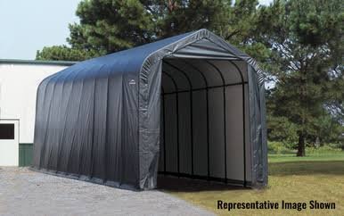Load image into Gallery viewer, ShelterCoat 16 x 40 ft. Garage Peak Gray STD
