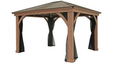 Load image into Gallery viewer, Yardistry Mosquito Mesh Kit for Meridian Gazebo (12 ft. x 14 ft.)
