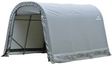 ShelterCoat 8 x 12 ft. Wind and Snow Rated Garage Round Gray STD