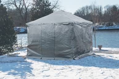 Load image into Gallery viewer, Sojag Universal Winter Gazebo Cover 10 x 12 ft - Grey
